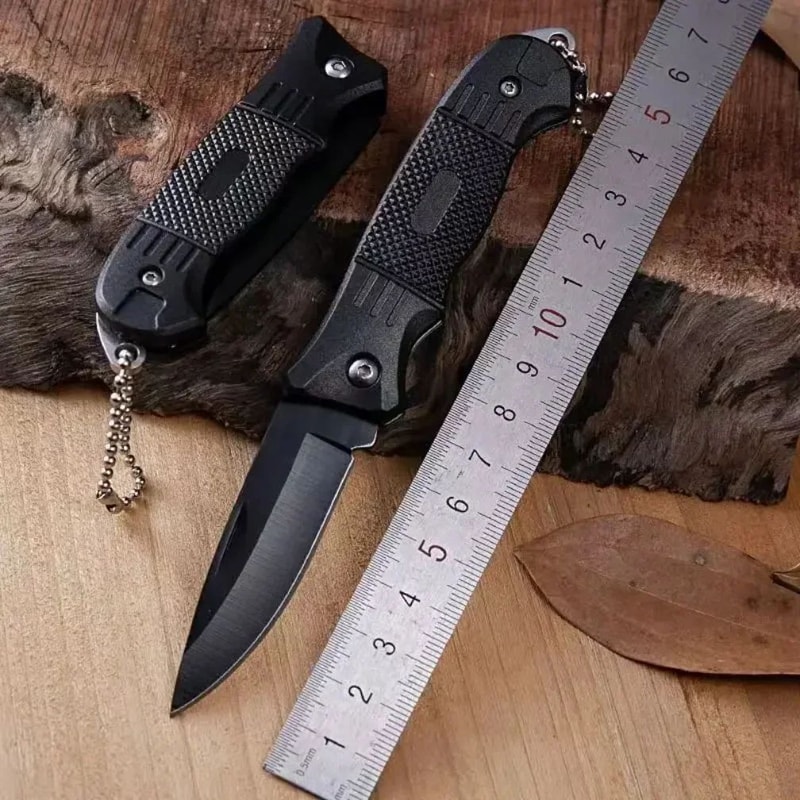 Stainless Steel Mini Folding Keychain Knife High Hardness EDC Pocket Tool For Camping Survival Eve 2