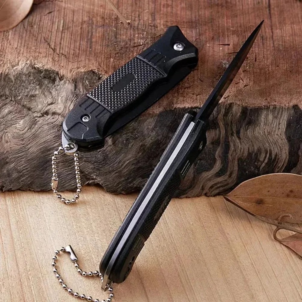 Stainless Steel Mini Folding Keychain Knife High Hardness EDC Pocket Tool For Camping Survival Eve 4