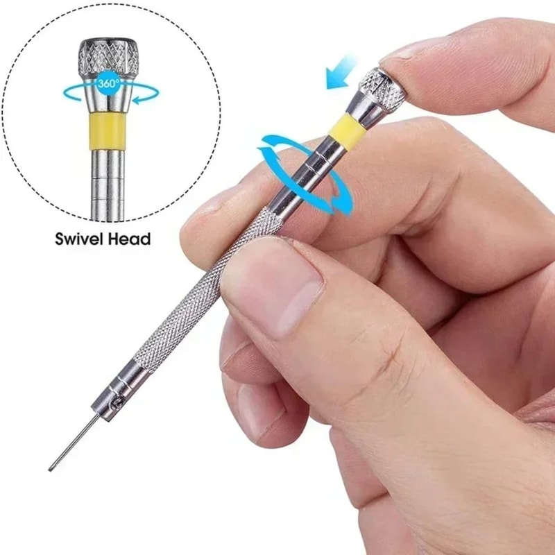 Watch Repair Screwdriver Set 132116 Inches Steel With Mini Link Pins For Band Removal Watchmaker To 3