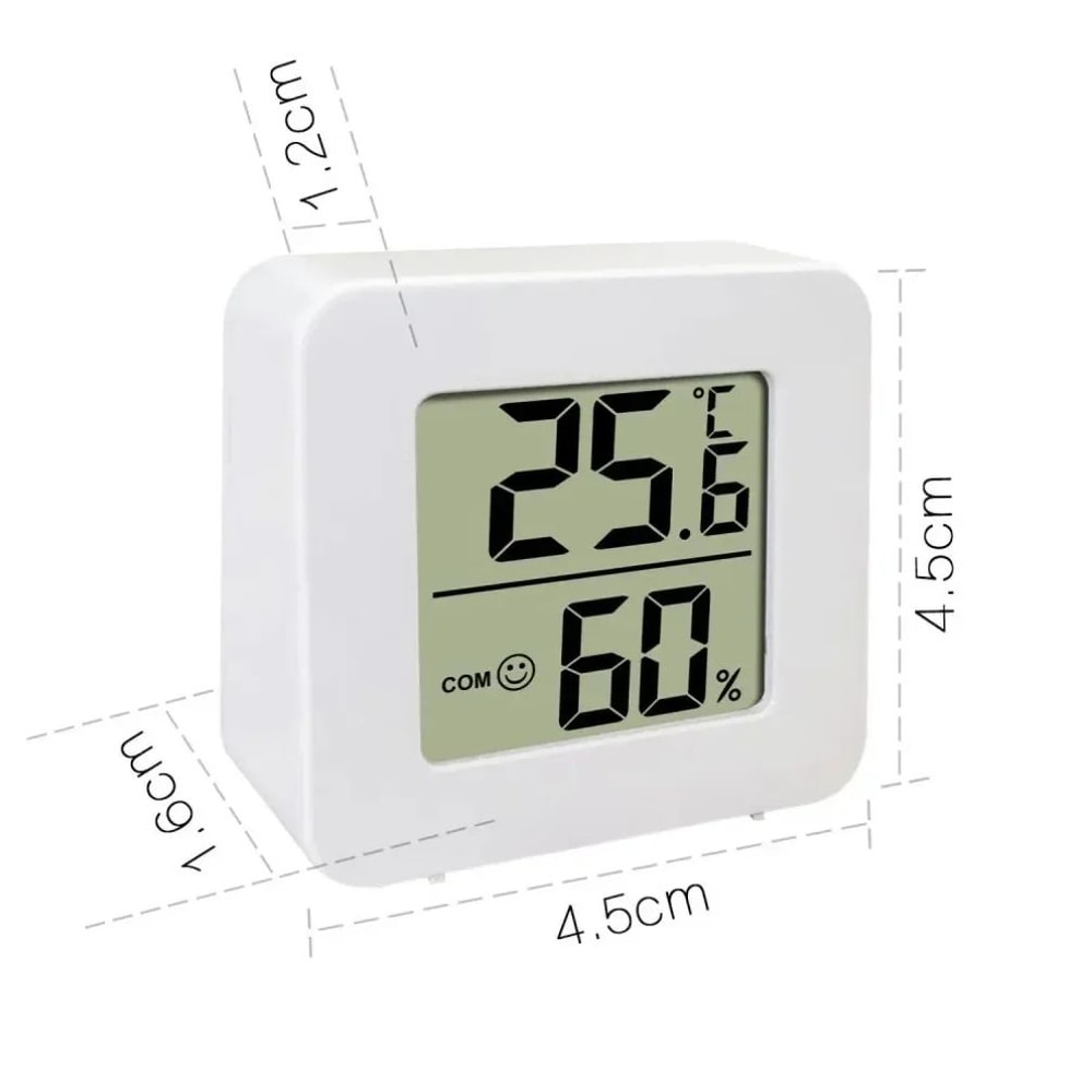 Mini LCD Hygrometer Thermometer Indoor Digital Temperature Humidity Meter With Wall Mount Sensor Fo 1