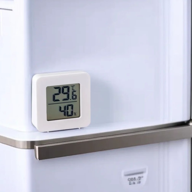 Mini LCD Hygrometer Thermometer Indoor Digital Temperature Humidity Meter With Wall Mount Sensor Fo 2