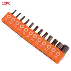 magnetic hex screwdriver bit set 25mm 1/4inches hex shank alloy steel driver bits for drill, impact driver & diy repairs