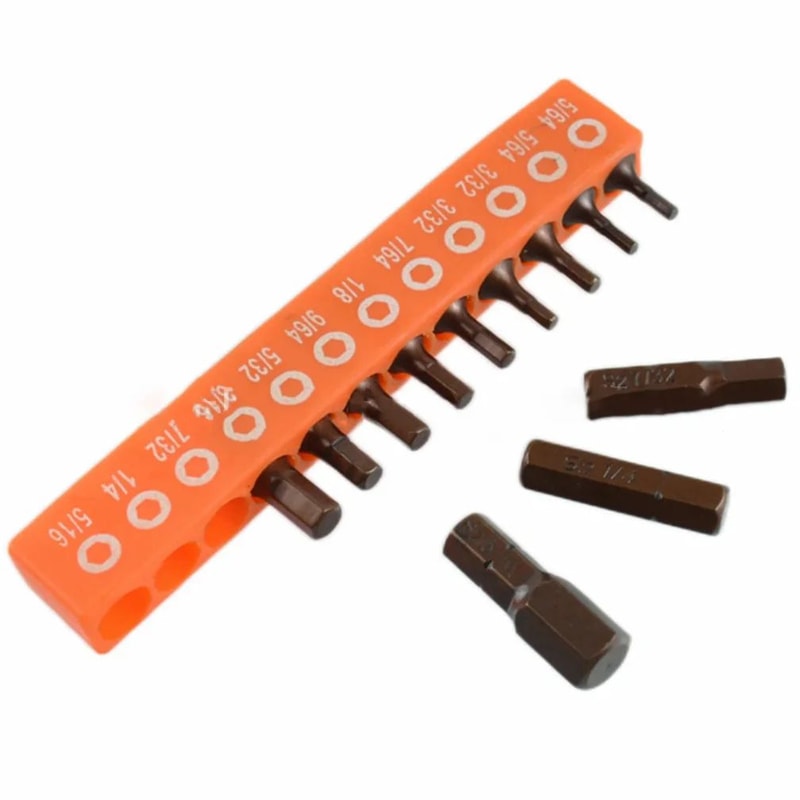 Magnetic Hex Screwdriver Bit Set 25mm 14inches Hex Shank Alloy Steel Driver Bits For Drill Impact D 1
