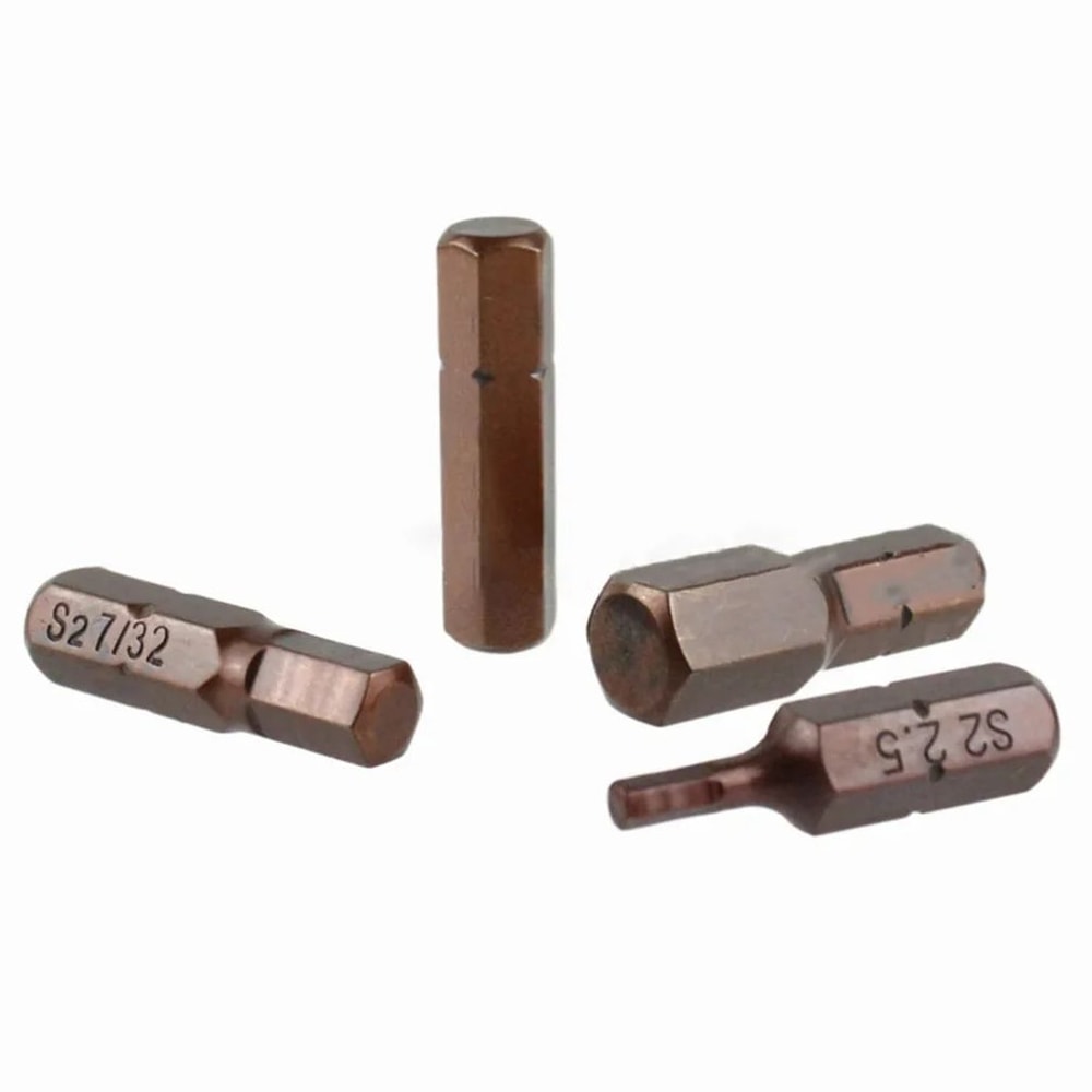 Magnetic Hex Screwdriver Bit Set 25mm 14inches Hex Shank Alloy Steel Driver Bits For Drill Impact D 2