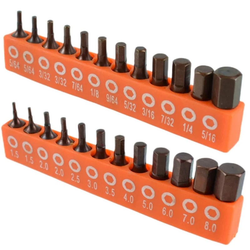 Magnetic Hex Screwdriver Bit Set 25mm 14inches Hex Shank Alloy Steel Driver Bits For Drill Impact D 4