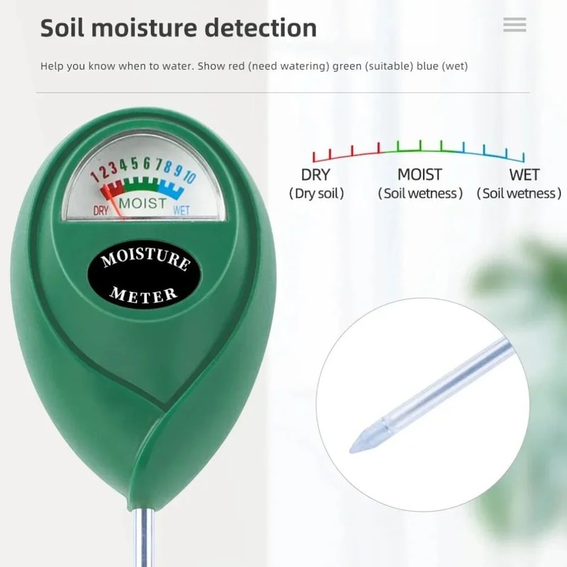 Soil Moisture Meter For Plants IndoorOutdoor Soil Humidity Monitor Hygrometer Watering Tester Tool 2