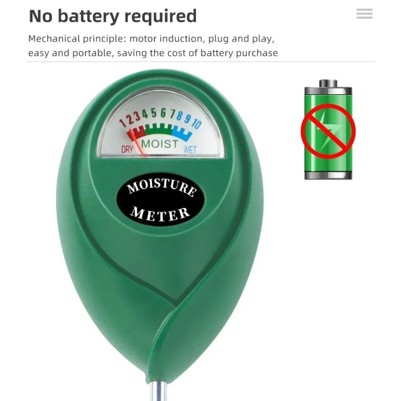 Soil Moisture Meter For Plants IndoorOutdoor Soil Humidity Monitor Hygrometer Watering Tester Tool 3