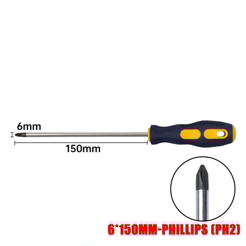 Magnetic Screwdriver Set PH0PH1PH2 Phillips 356mm Slotted 100200mm Length Drivers For Home DIY Re 10