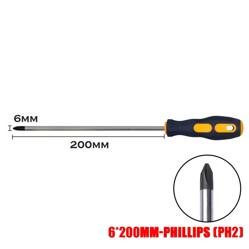 Magnetic Screwdriver Set PH0PH1PH2 Phillips 356mm Slotted 100200mm Length Drivers For Home DIY Re 12