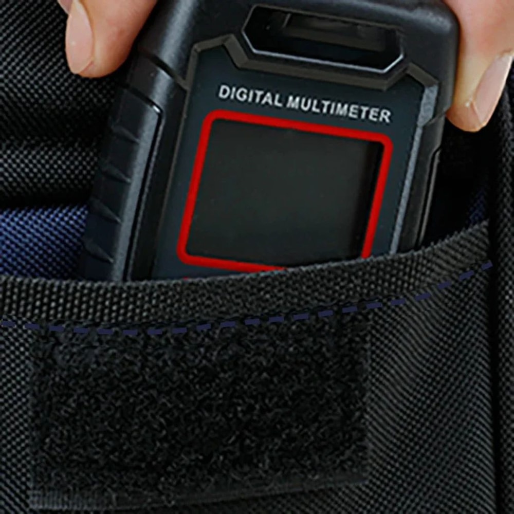 1320in Heavy Duty Tool Bag 1680D Oxford Cloth Waterproof WearResistant High Capacity Electrician W 3