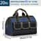 1320in Heavy Duty Tool Bag 1680D Oxford Cloth Waterproof WearResistant High Capacity Electrician W 4