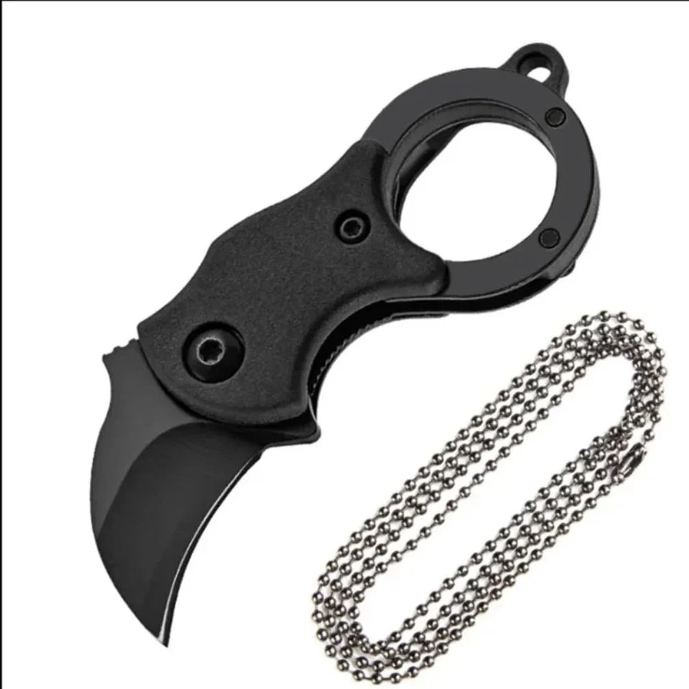 Stainless Steel Mini Keychain Knife Peeler Fixed Blade EDC Tool With Chain For Camping Travel Pack 6