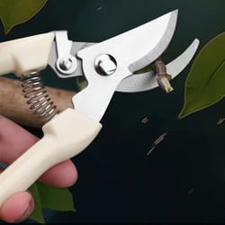 stainless steel fruit picking & pruning shears gardening scissors for tree trimming, flower cutting & grafting work