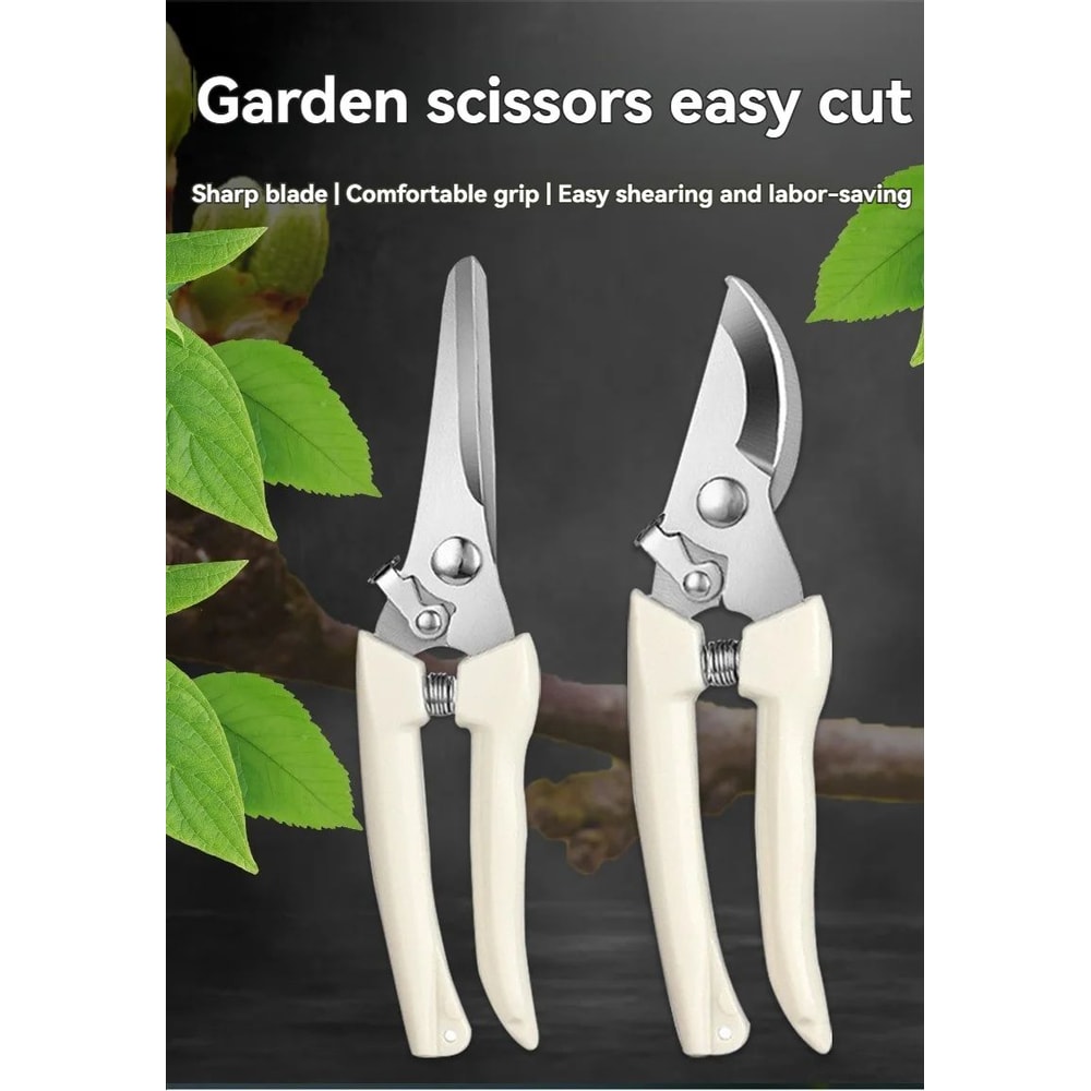 Stainless Steel Fruit Picking Pruning Shears Gardening Scissors For Tree Trimming Flower Cutting 2