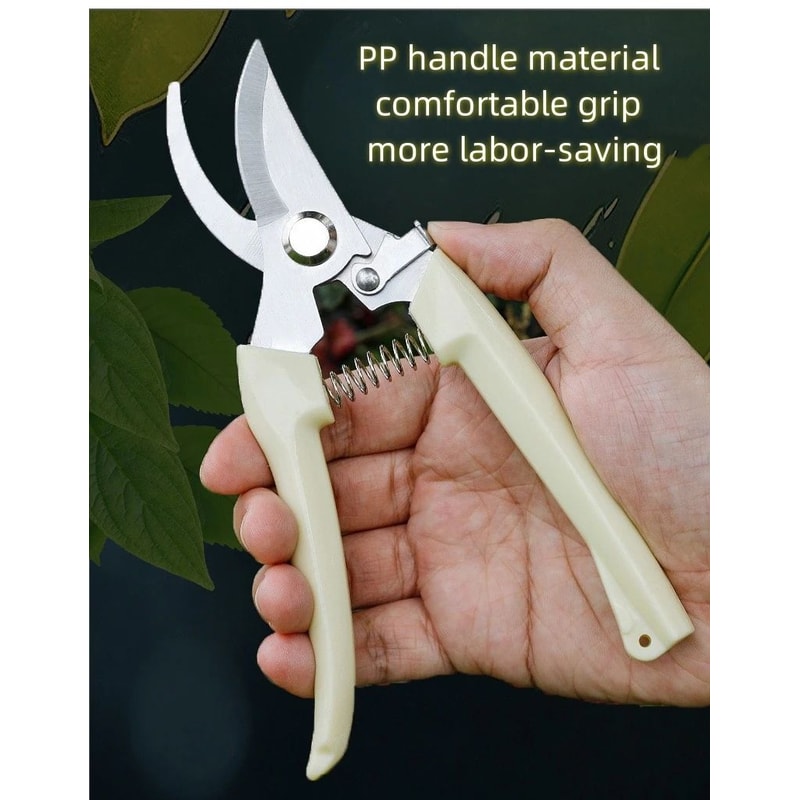 Stainless Steel Fruit Picking Pruning Shears Gardening Scissors For Tree Trimming Flower Cutting 6