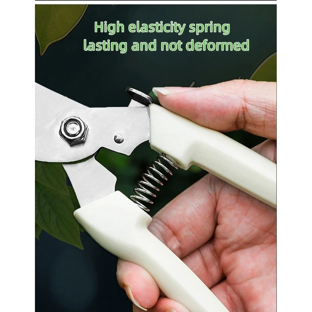 Stainless Steel Fruit Picking Pruning Shears Gardening Scissors For Tree Trimming Flower Cutting 7