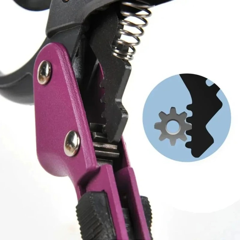 SK5 High Carbon Steel GearDriven Garden Pruning Shears Bypass Tree Trimmers For Effortless Rough B 4