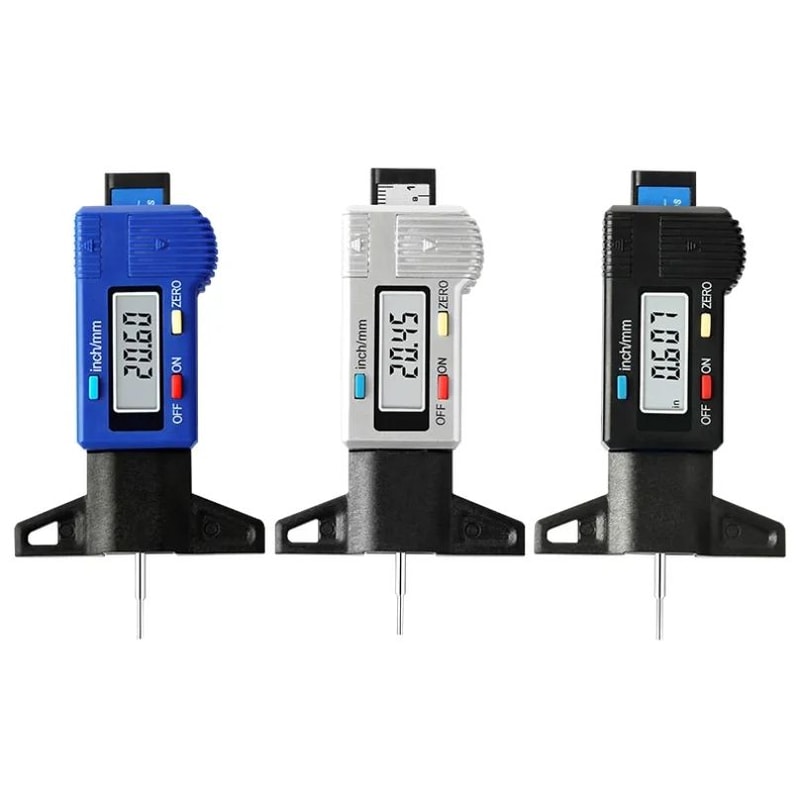 Digital Tire Tread Depth Gauge With LCD Display Car Tyre Wear Meter Depth Caliper Measuring Tool A 4