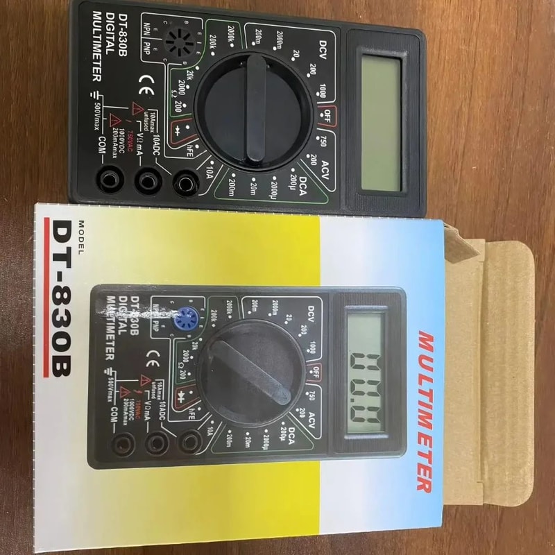DT830B Digital Multimeter Tester Portable Voltmeter Ammeter Ohm Meter For Car Battery Circuit Ele 5