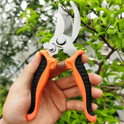 stainless steel professional pruning shears | sharp garden secateurs for branches, fruit trees, flowers & household trim