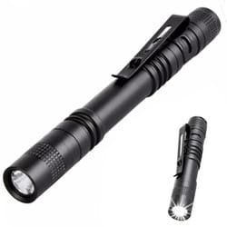 mini led pen flashlight super bright | portable focus beam torch for camping, outdoor, emergency & everyday carry