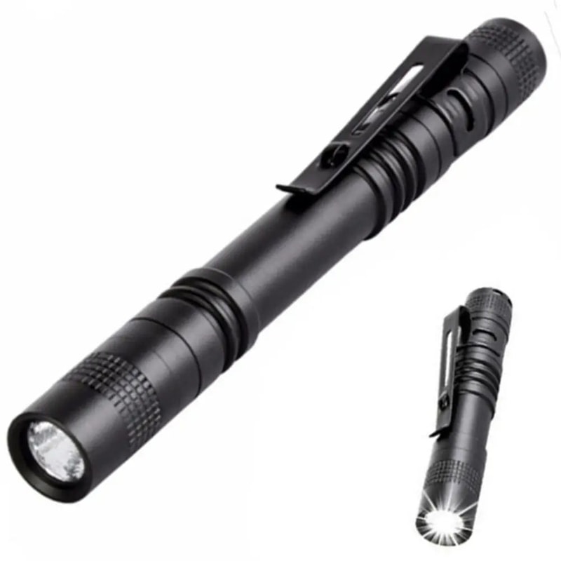 Mini LED Pen Flashlight Super Bright Portable Focus Beam Torch For Camping Outdoor Emergency Ever 0