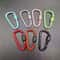 DShape Carabiner Clip MultiColor Safety Buckle Keychain Hook For Camping Hiking Travel Outdoor Ge 1