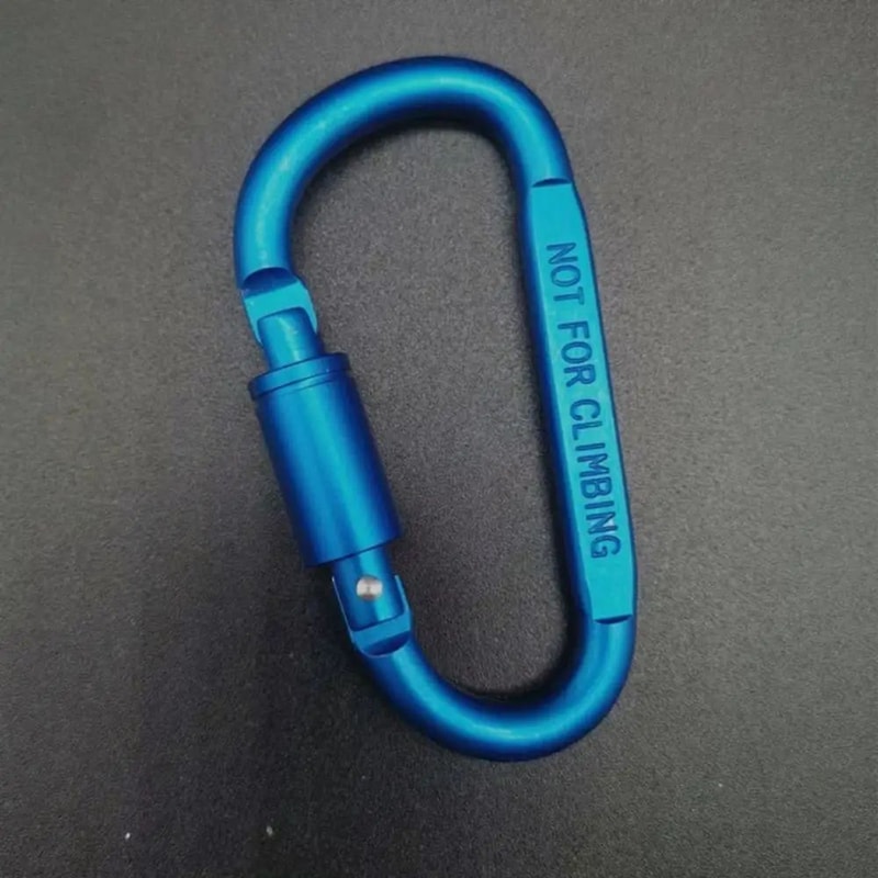 DShape Carabiner Clip MultiColor Safety Buckle Keychain Hook For Camping Hiking Travel Outdoor Ge 16