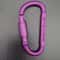 DShape Carabiner Clip MultiColor Safety Buckle Keychain Hook For Camping Hiking Travel Outdoor Ge 18