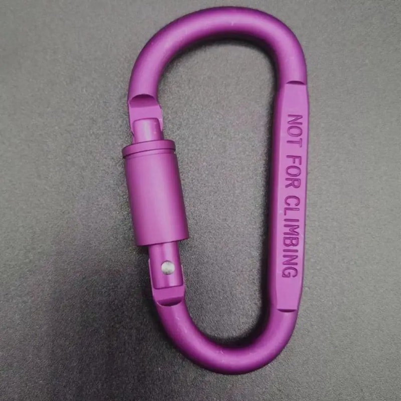 DShape Carabiner Clip MultiColor Safety Buckle Keychain Hook For Camping Hiking Travel Outdoor Ge 18