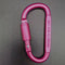 DShape Carabiner Clip MultiColor Safety Buckle Keychain Hook For Camping Hiking Travel Outdoor Ge 9