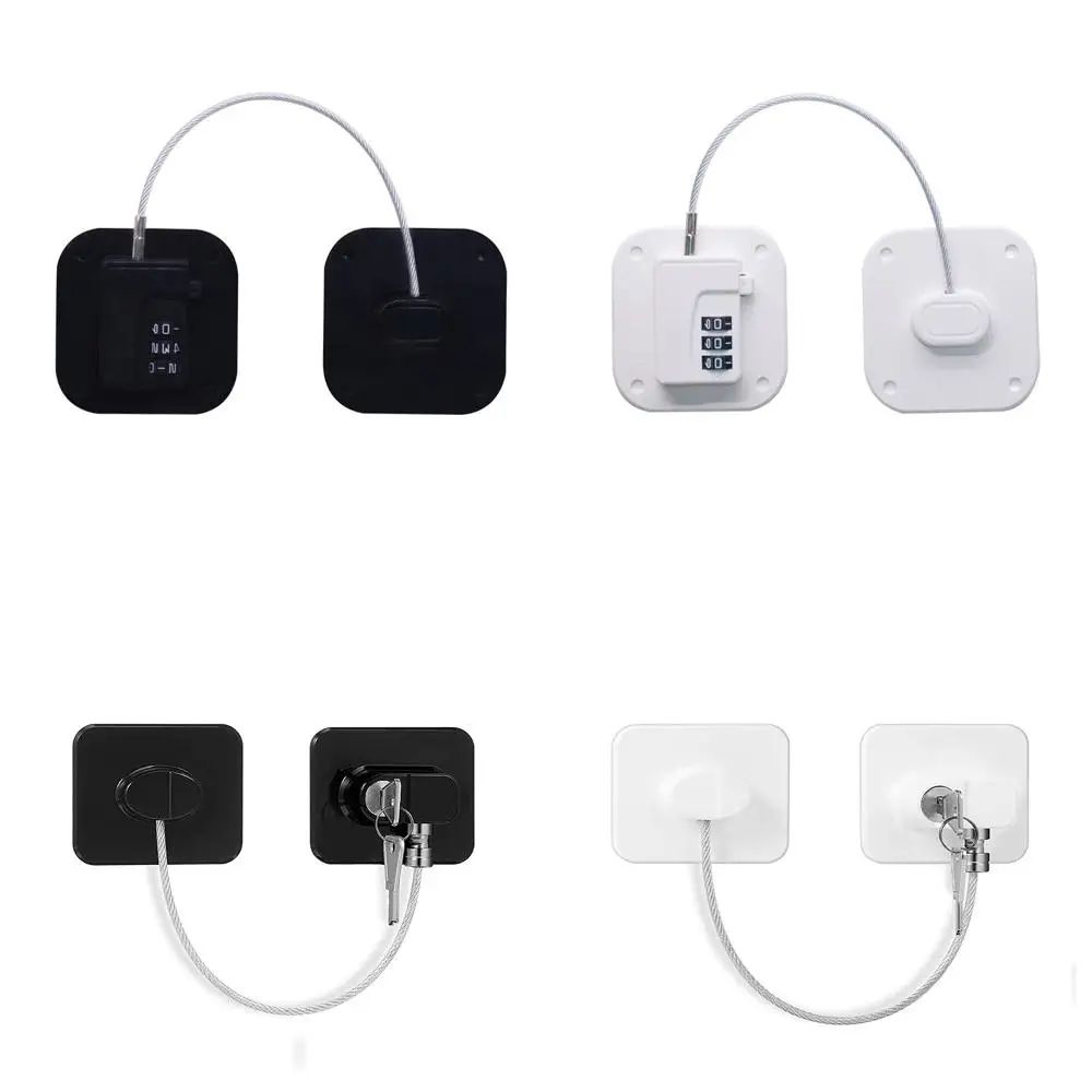 Child Safety Cabinet Drawer Lock With KeyCode AntiOpen Baby Proof Strap For Doors Fridge Home St 1