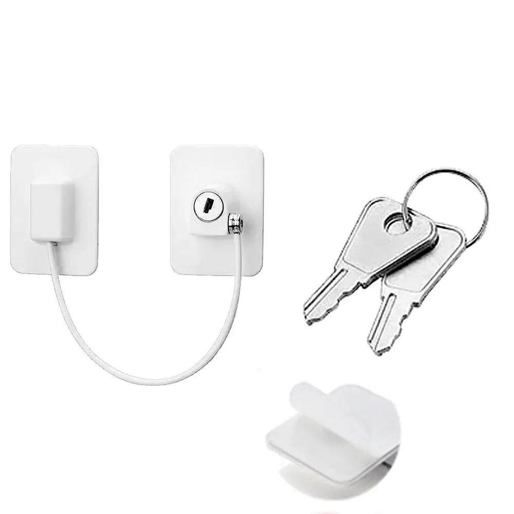 Child Safety Cabinet Drawer Lock With KeyCode AntiOpen Baby Proof Strap For Doors Fridge Home St 9