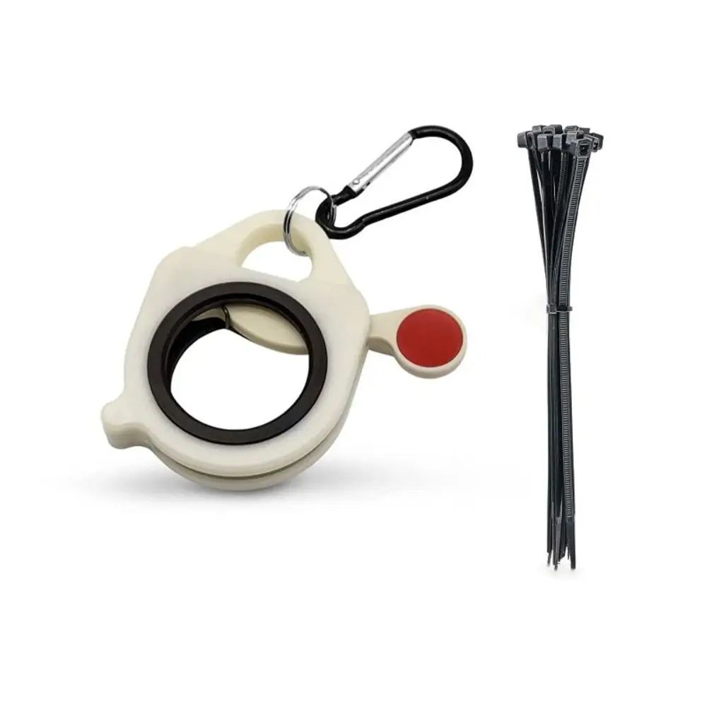 Fluorescent Cable Tie Organizer Holder Portable Square Zip Tie Storage Tool For Cable Management 10