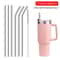Reusable Stainless Steel Straws 2431in Straight Bent Replacement Straws For Stanley 30oz 40oz Tye 0