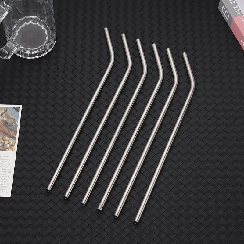 Reusable Stainless Steel Straws 2431in Straight Bent Replacement Straws For Stanley 30oz 40oz Tye 3