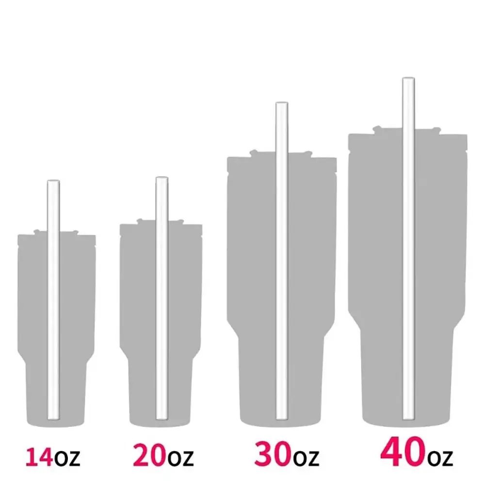 Reusable Stainless Steel Straws 2431in Straight Bent Replacement Straws For Stanley 30oz 40oz Tye 5