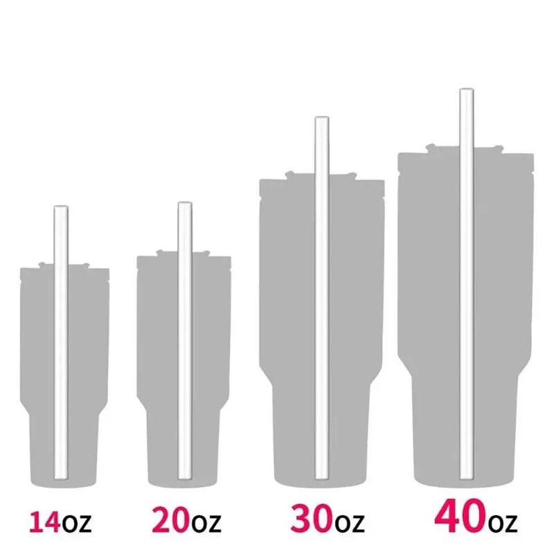 Reusable Stainless Steel Straws 2431in Straight Bent Replacement Straws For Stanley 30oz 40oz Tye 5