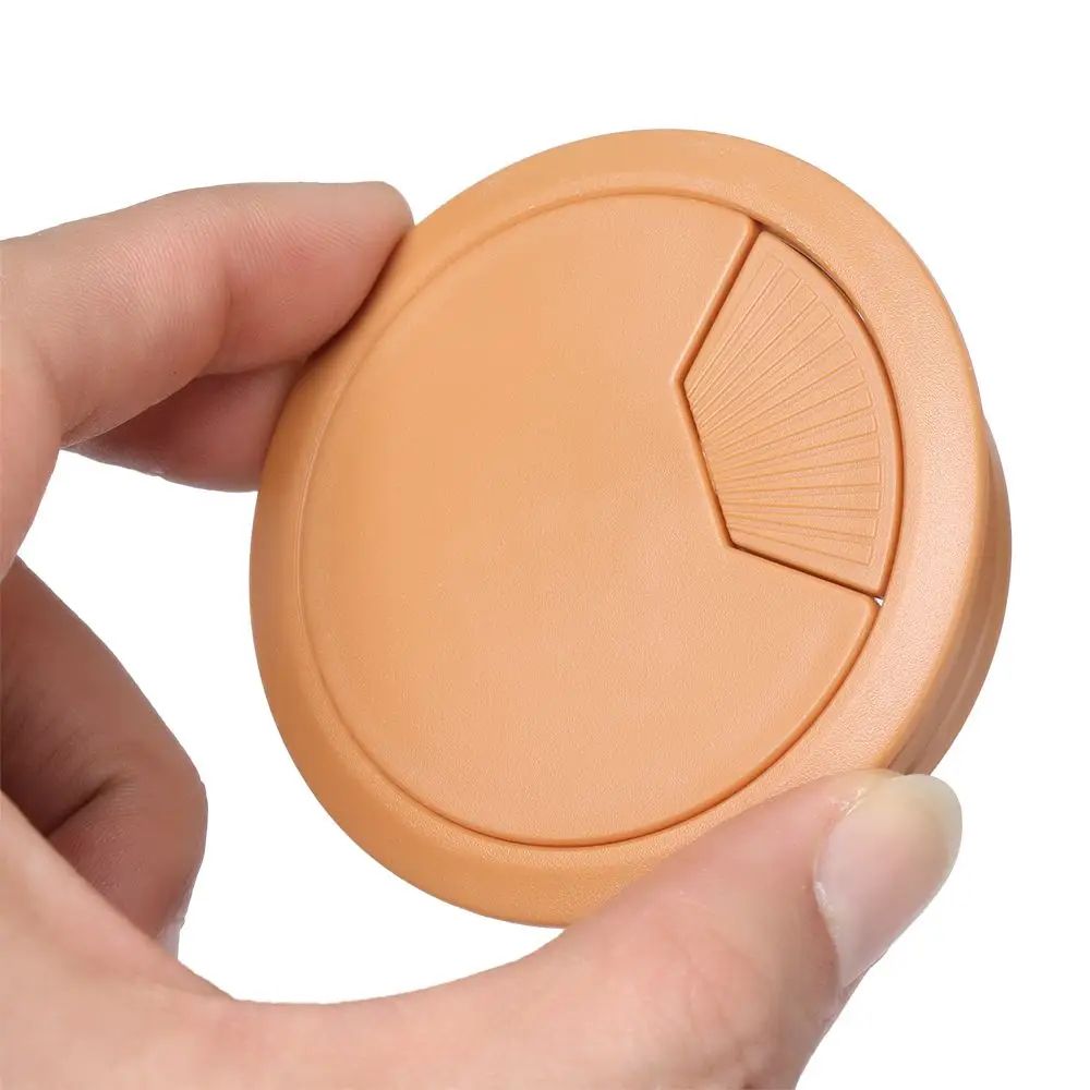 Desk Cable Grommet Wire Hole Cover Office Table Cord Organizer Outlet Port Insert Cable Passing Bo 4