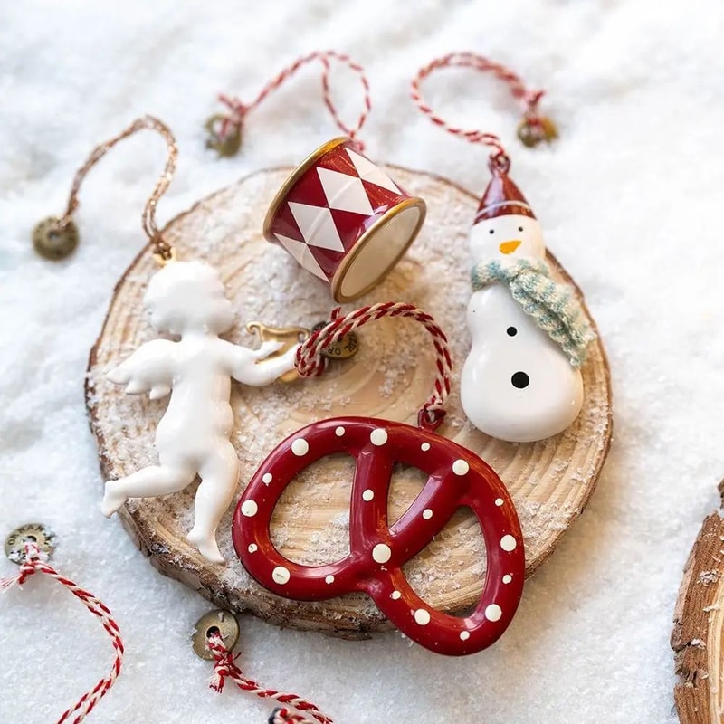 Iron Art Christmas Hanging Ornaments DIY Cartoon Soldier Angel Drops For Tree Party Crafts Holiday 4