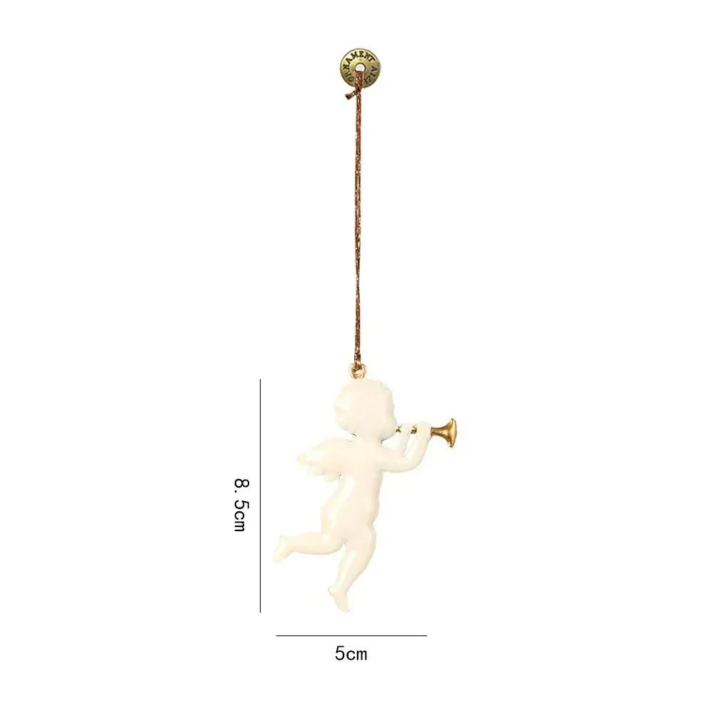 Iron Art Christmas Hanging Ornaments DIY Cartoon Soldier Angel Drops For Tree Party Crafts Holiday 7