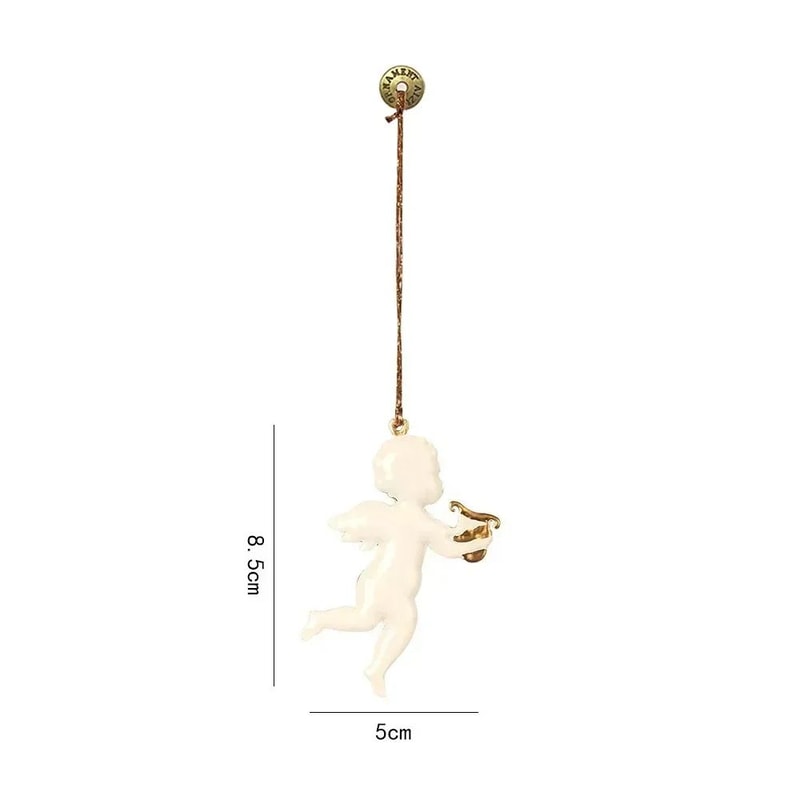 Iron Art Christmas Hanging Ornaments DIY Cartoon Soldier Angel Drops For Tree Party Crafts Holiday 9