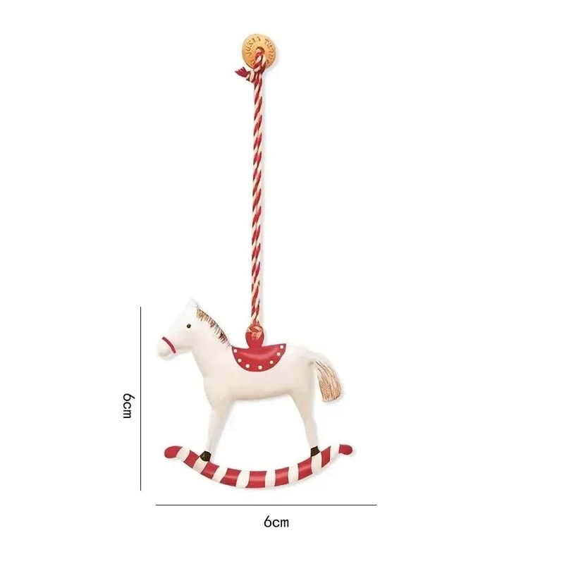 Iron Art Christmas Hanging Ornaments DIY Cartoon Soldier Angel Drops For Tree Party Crafts Holiday 14