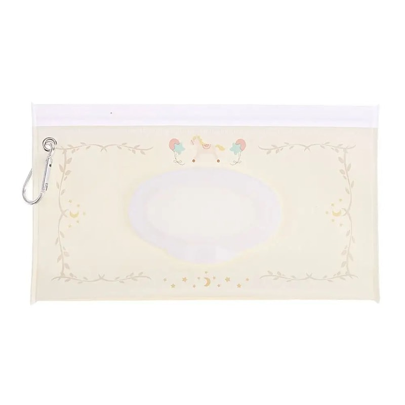 Portable Wet Wipes Pouch With Flip Cover Reusable Baby Wipes Holder Snap Closure Travel Tissue Bag 12