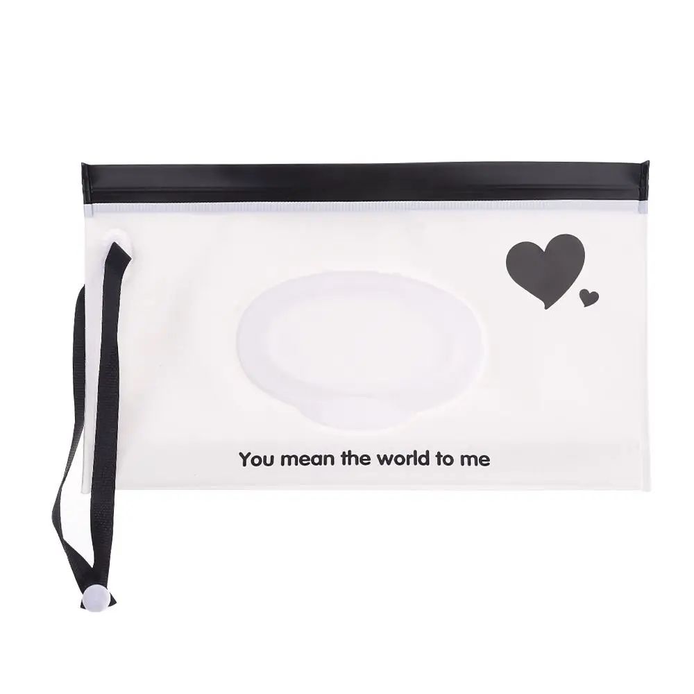 Portable Wet Wipes Pouch With Flip Cover Reusable Baby Wipes Holder Snap Closure Travel Tissue Bag 21
