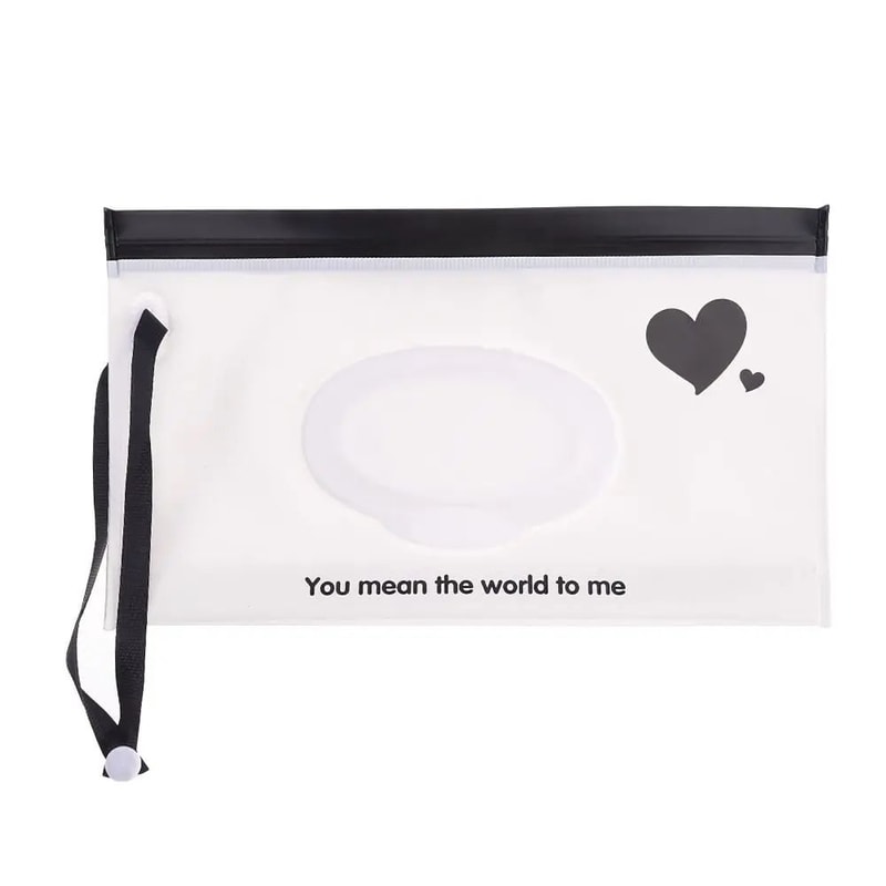 Portable Wet Wipes Pouch With Flip Cover Reusable Baby Wipes Holder Snap Closure Travel Tissue Bag 21