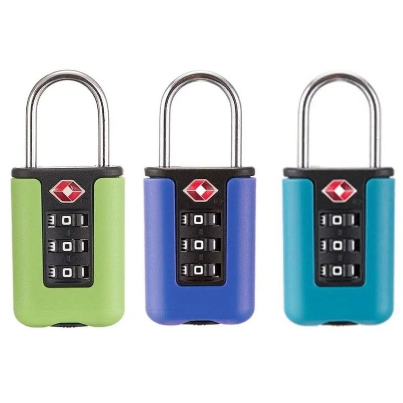 TSAApproved 3 Digit Combination Luggage Lock Travel Suitcase Password Padlock For Bags Locker Cabi 1