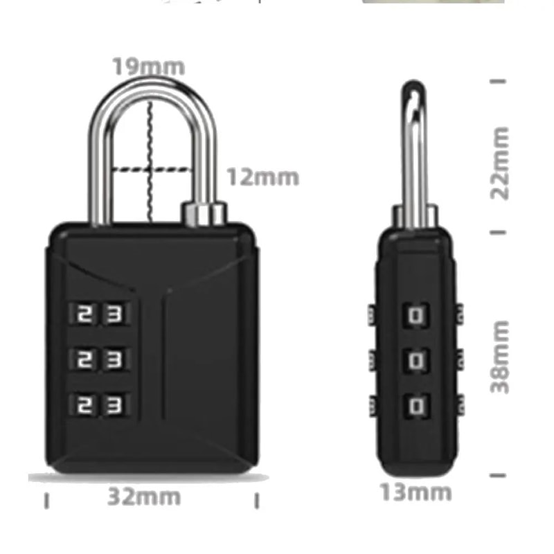 TSAApproved 3 Digit Combination Luggage Lock Travel Suitcase Password Padlock For Bags Locker Cabi 6