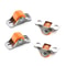0508in Silent Rubber Furniture Casters Universal Mini Wheels For Chair Sofa Table Trolley Platform 7