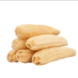 natural loofah luffa sponge long plant-based dishwashing & bath scrubber | non-stick safe, super absorbent pot brush